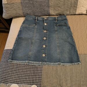 Wonder Nation Blue A-Line Denim Skirt